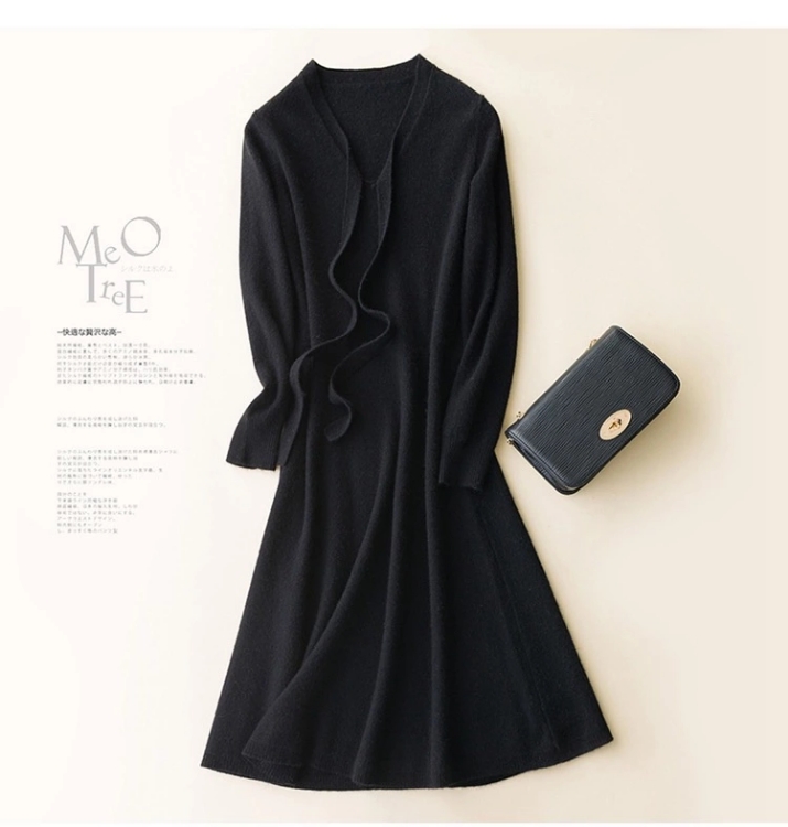 Competitive Price Comfortable Woolen Pullover Winter Sweater Dress for Women