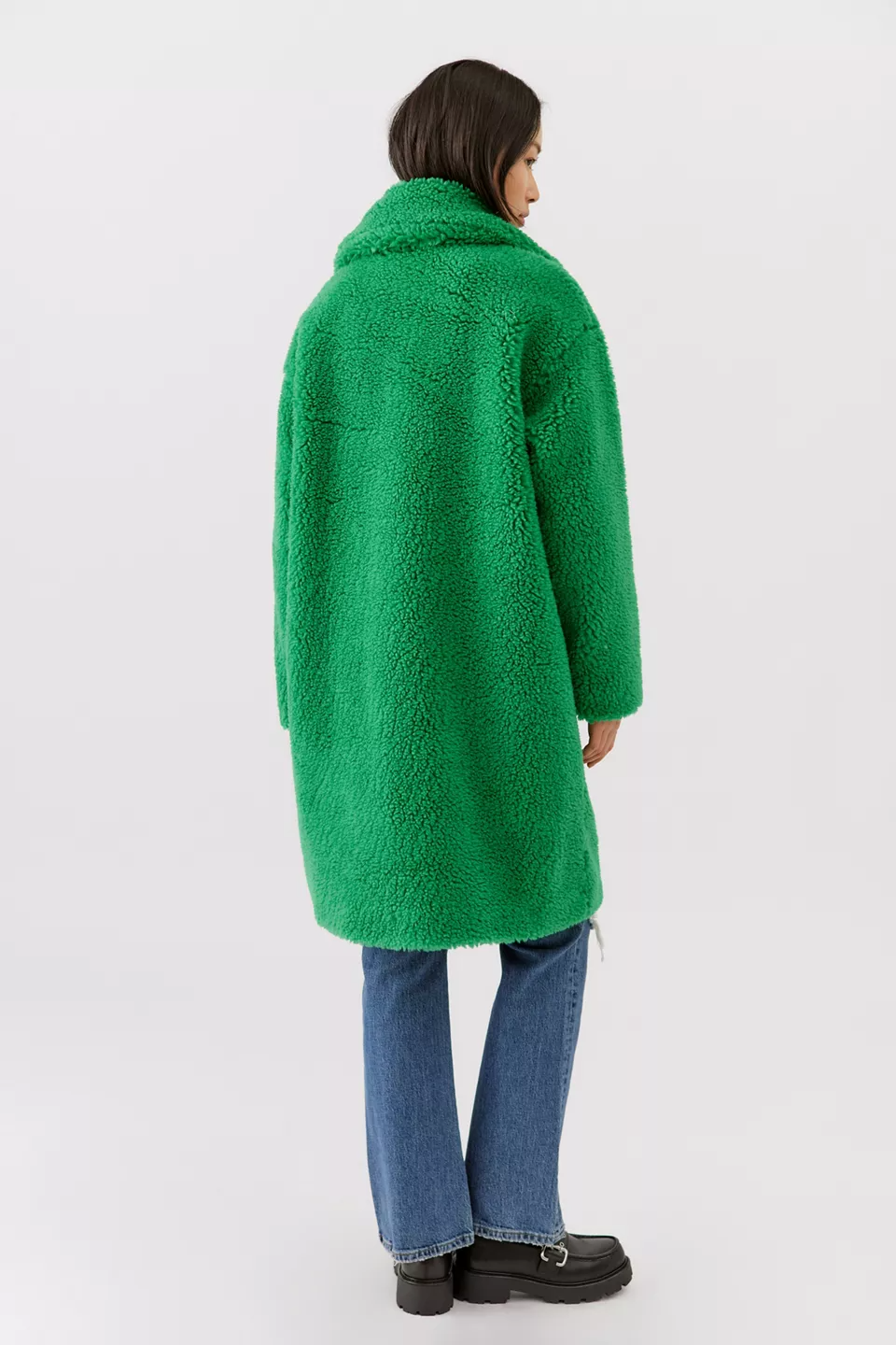 Long green trench coat 2