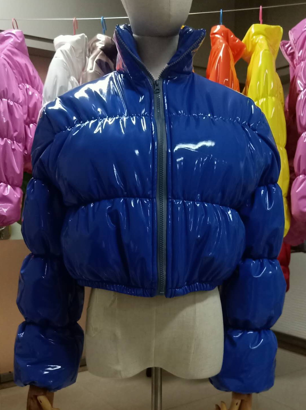 Short down parka jacket