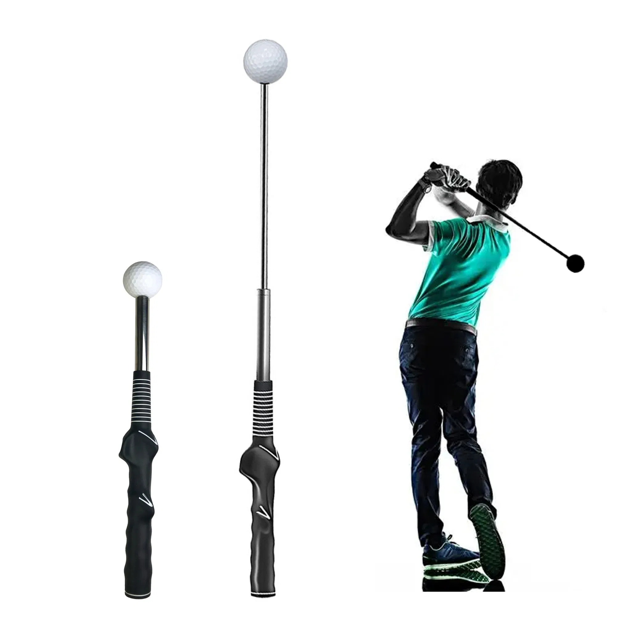 Golf Swing Trainer Adjustable Telescopic Swing Stick for Posture Correction and Practice Beginner to PRO Golf Training Aids