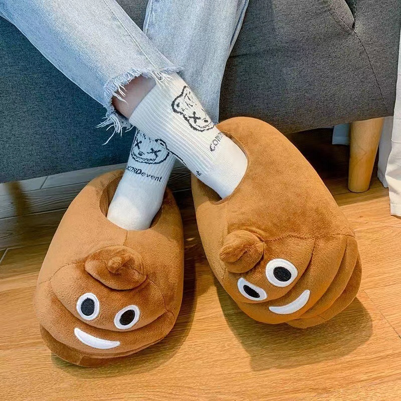 Winter Weird and Funny Big Poop Shoes, Warm Bags and Cotton Slippers, and Other Sports Equipment