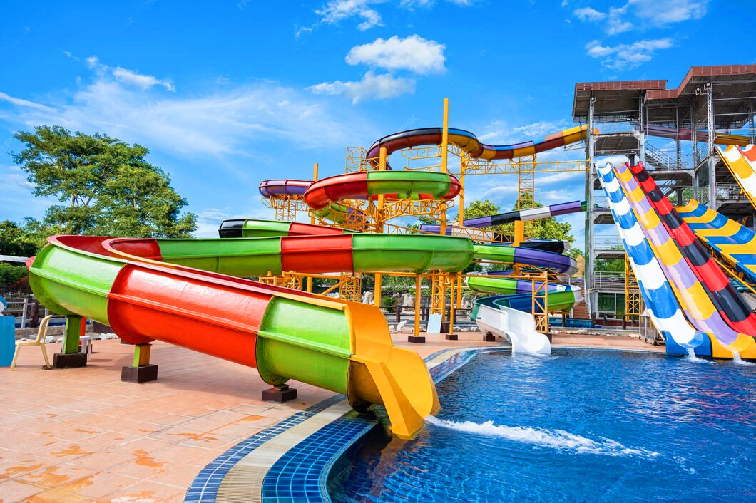 Amusement Park Facility Pool Fiberglass Water Slide Water Sports Equipment