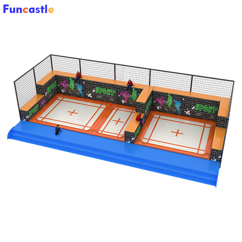 High-Performance Trampoline Children Adventure Lovers Indoor Sports Teenagers Adults Jumping Game Professional Trampoline Park Equipment