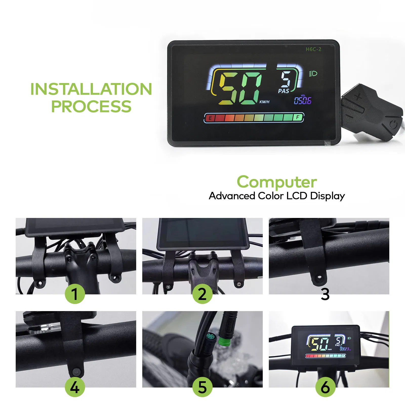 24/36/48 Electric Bike Computer Mountain E-Bike Wired Bicycle Odometer Speedometer Waterproof Stopwatch Cycling Accessories