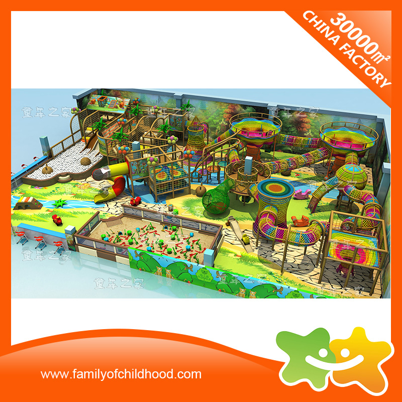 Nature Theme Colorful Giant Indoor Play Equipment with Balls Pool