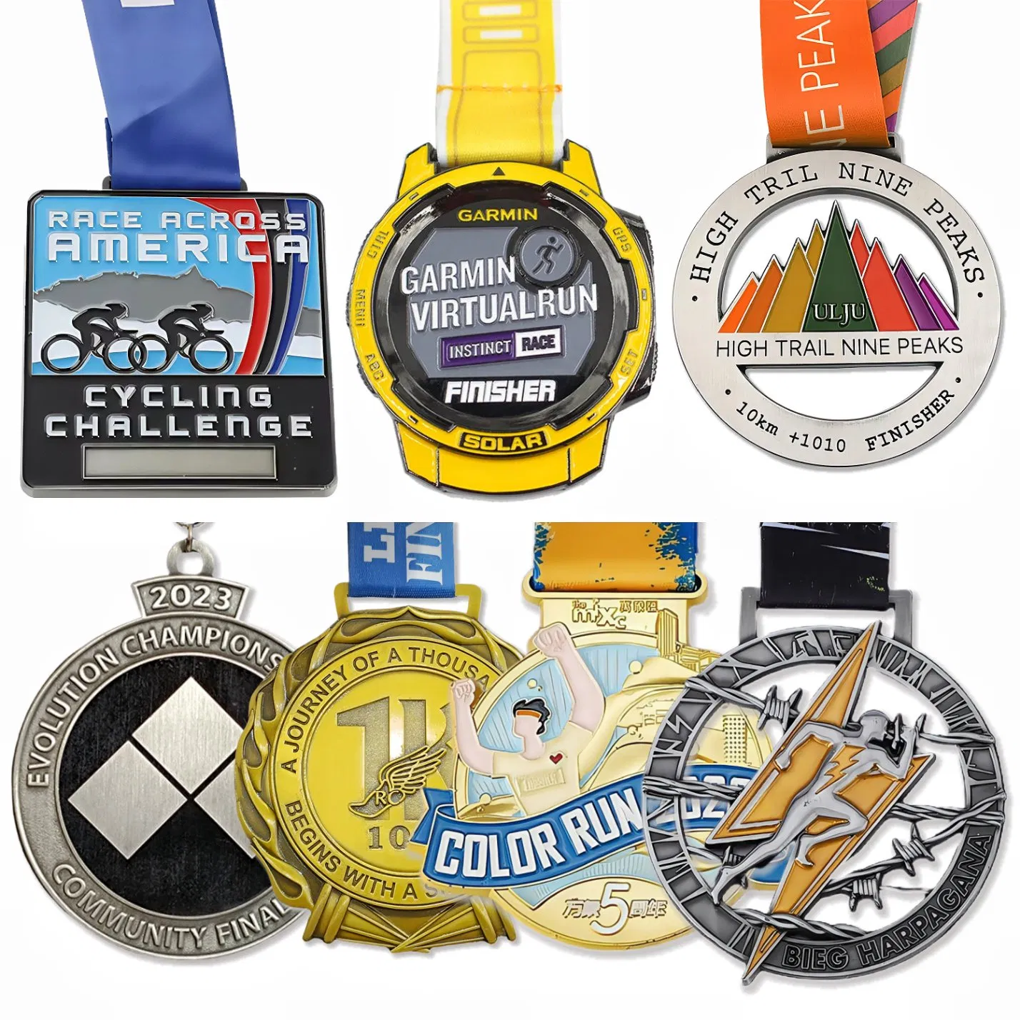 China Professional Manufacturer Gymnastics Powerlifting Taekwondo Running Metal Sport Enamel Custom Medal