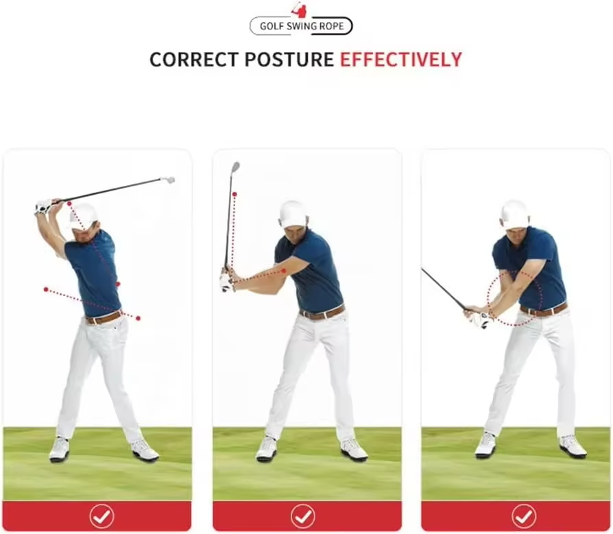 Custom Golf Warm-up Stick Rubber Training Aids for Beginners Improves Golf Swing Skills Sports Equipment