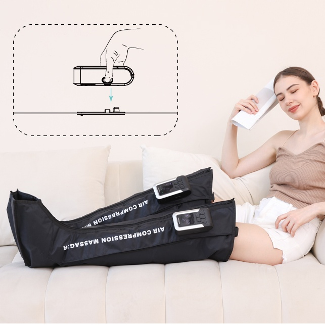 Health Care Physiotherapy Air Compression Sports Recovery Boots Presoterapia Leg Massage Therapy Machine Leg Massager for Circulation