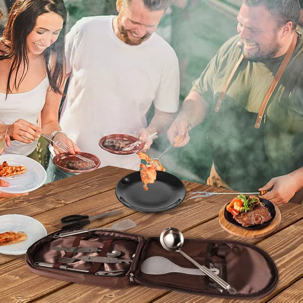 Portable Storage for Outdoor Cookware Outdoor Camping Cookware Storage Kit for Tableware Picnic Supplies Camping Tools Storage