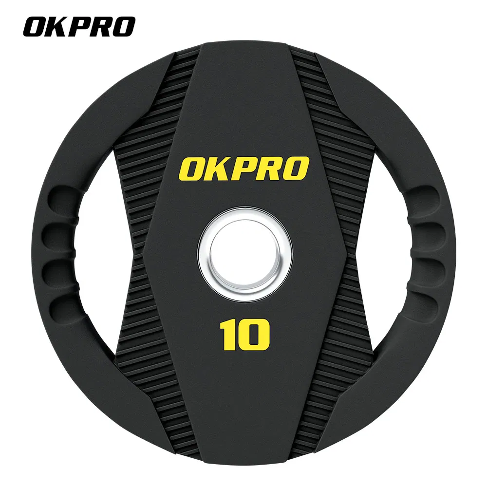 Gym Equipment 2.5kg-20kg Barbell Urethane Weight Plates for Weightlifting Training