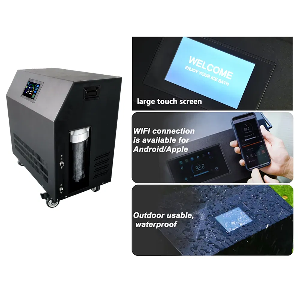 Inflatable Durable Portable Ice Bath Tub with Chiller for Sports Recovery Therapy