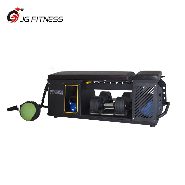 Adjustable Multi-Function Weight Bench Dumbbell Storage Training Box Functional Fitness PRO Box Jg-D38