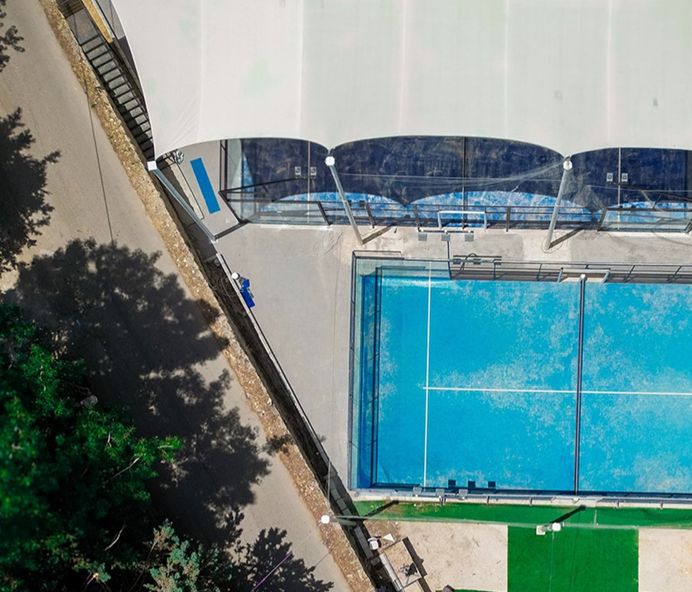 Efficient Tempered Safety Glas Padel Court for Sports Competition