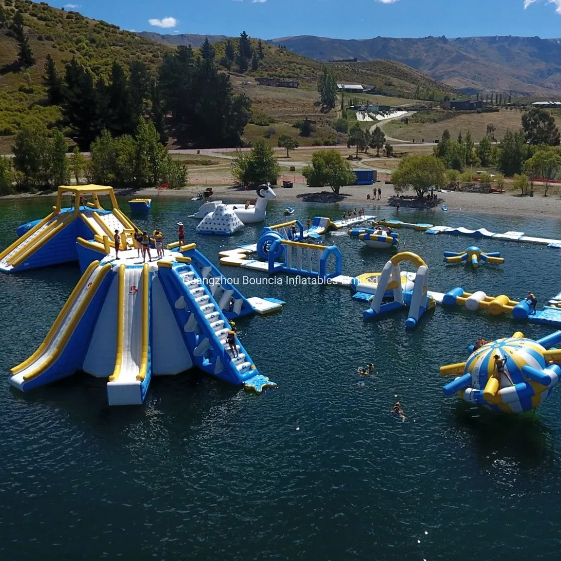 200 Persons Inflatable Water Park Floating Water Park Aqua Sports Equipment for Lake
