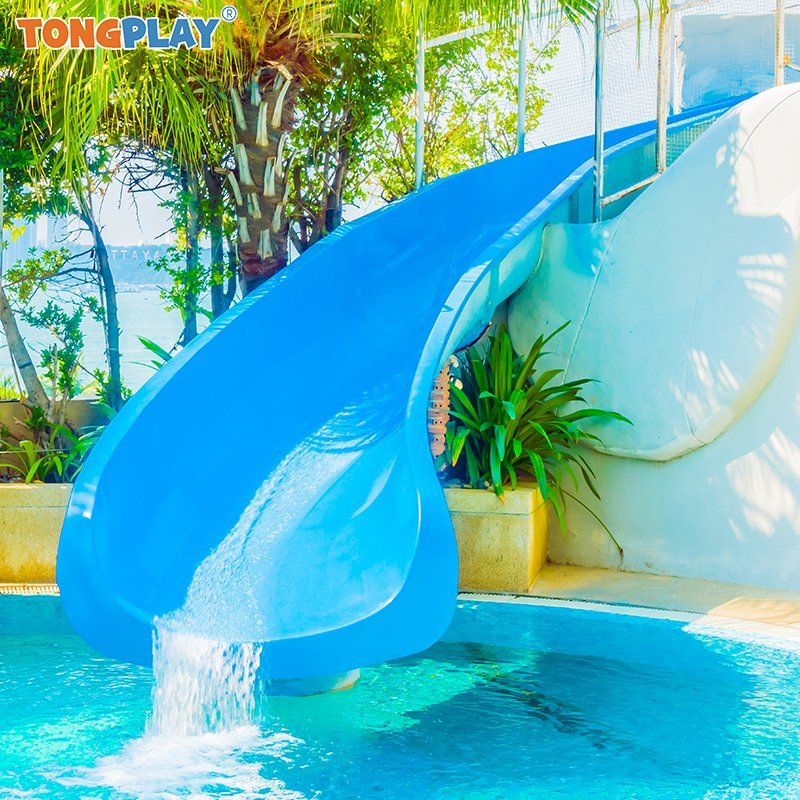 Water Fun Sports Amusement Park Kids Playground Equipment Tube Fiberglass Slide