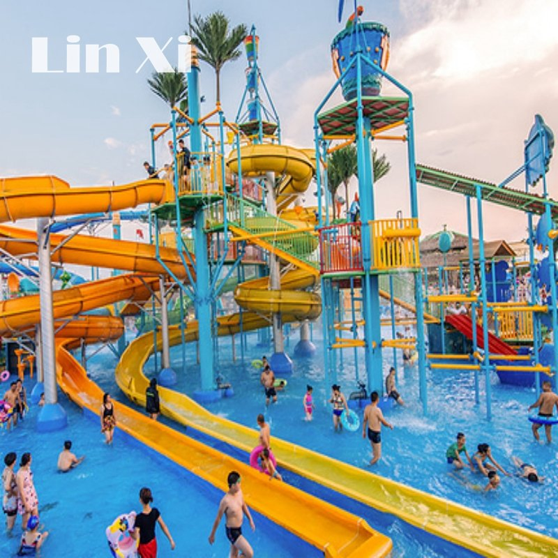 Customized Children's Water Park Fiberglass Slide Amusement Park Adult Sports Equipment
