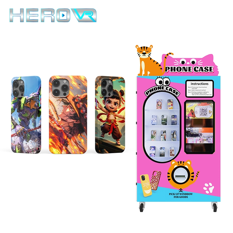 Herovr Sports Stadium Team-Themed Phone Case Vending Machine with Live Printing