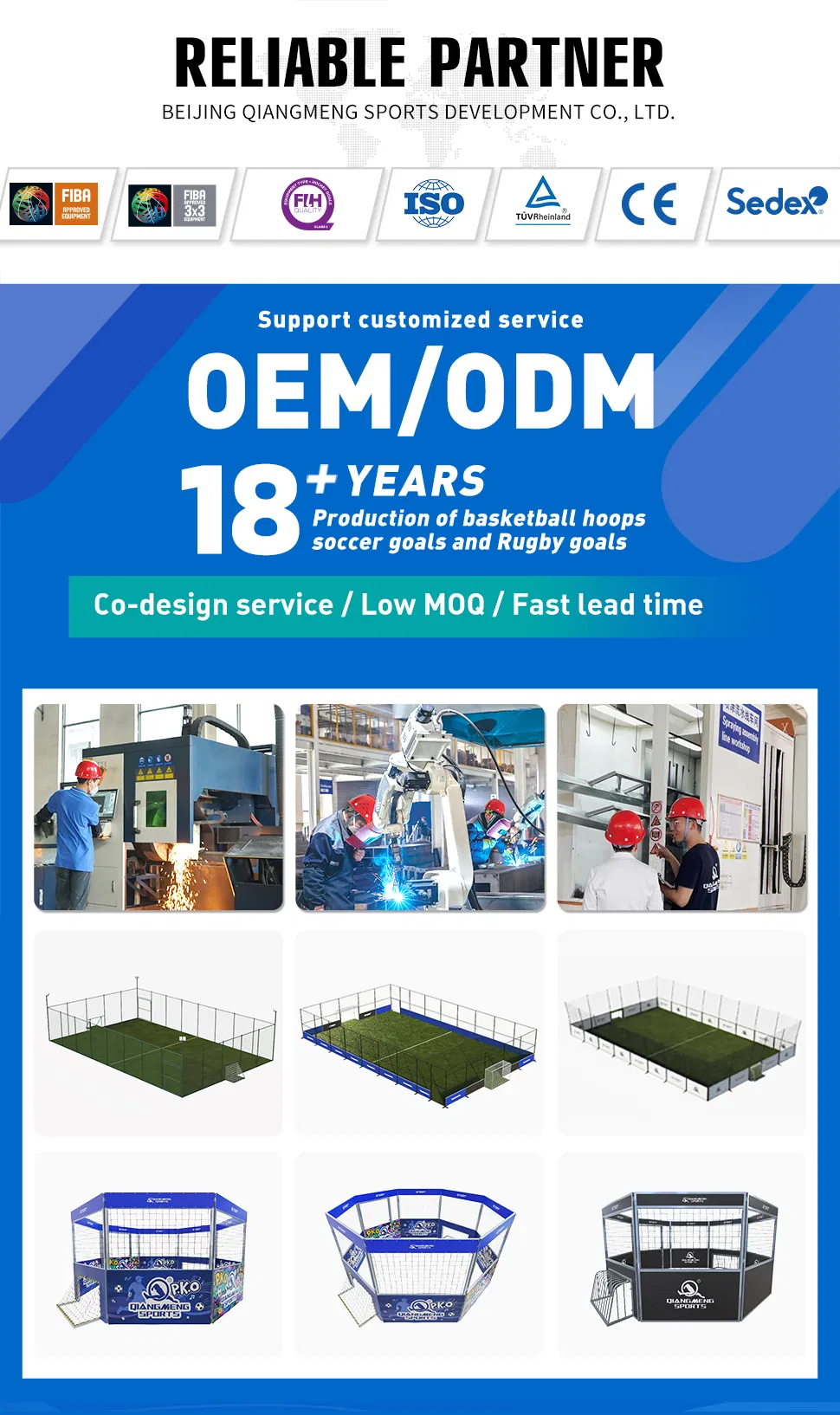 Caged Soccer Field Overview