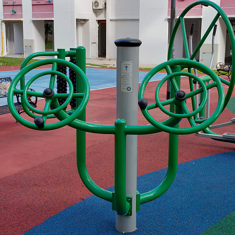 Public UV Resistance Triple Environmental Friendliness Stainless Steel Park User-Friendly Gym Sports Exercise Body Building Training Outdoor Fitness Equipment