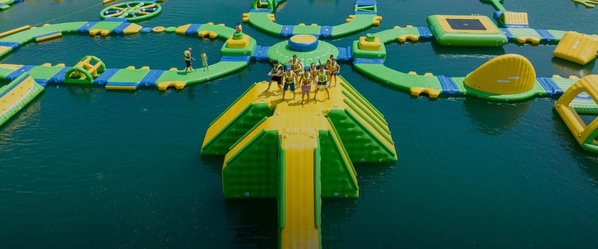 Inflatable Water Park on Sea Inflatable Floating Water Aqua Amusement Park Equipment Game
