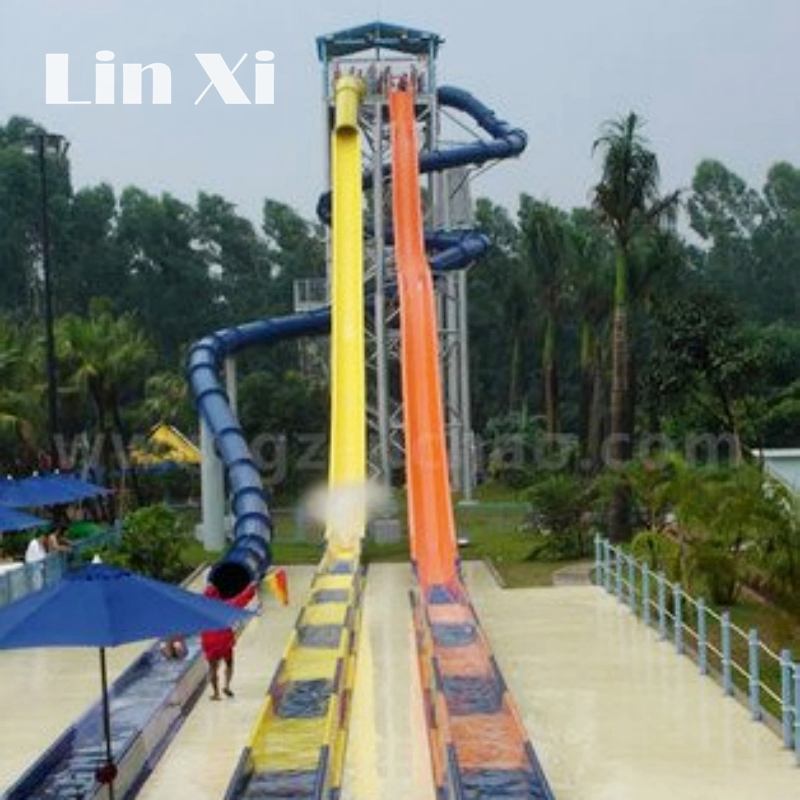 Customized Outdoor Adult Water Park Fiberglass Large Speaker Slide for Children's Amusement Park Sports Equipment 20s