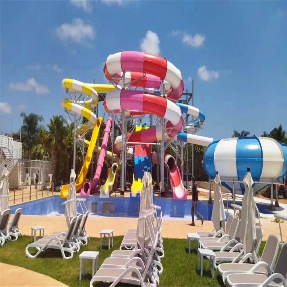 Water Sports Equipment Fibreglass Pool Slide Teenager and Adults Indoor Playground