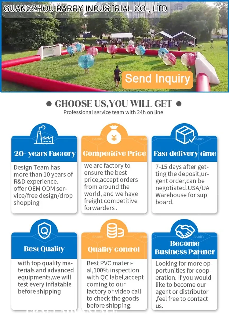 Inflatable Soap Soccer Field