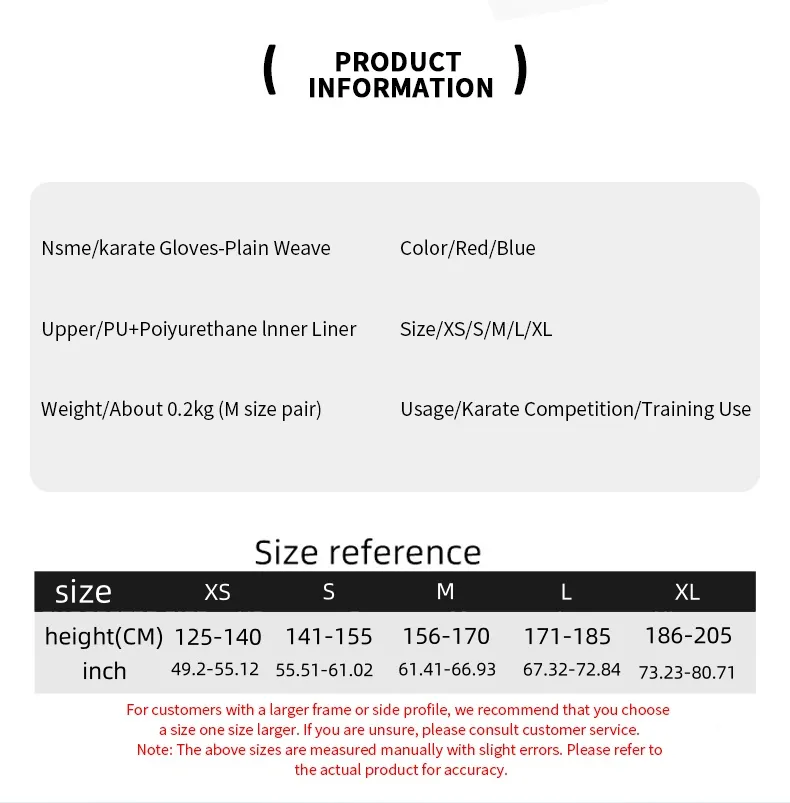 Karate Gear Specification 2