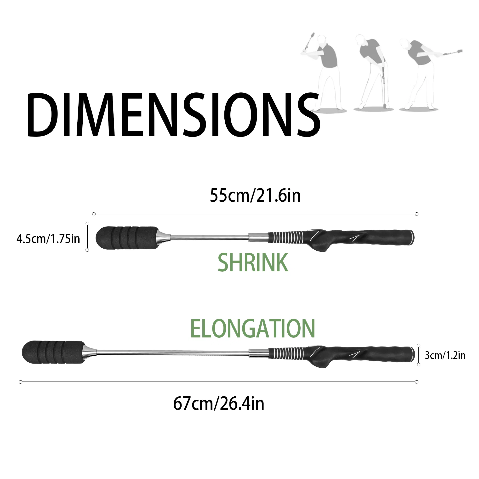 New Product Hot Sale in Golf Swing Practice Aids Non-Slip Grip High Quality Low Price