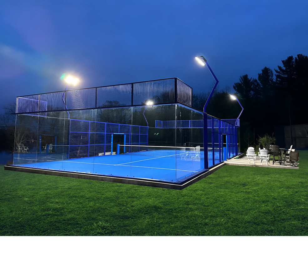 Efficient Tempered Safety Glas Padel Court for Sports Competition