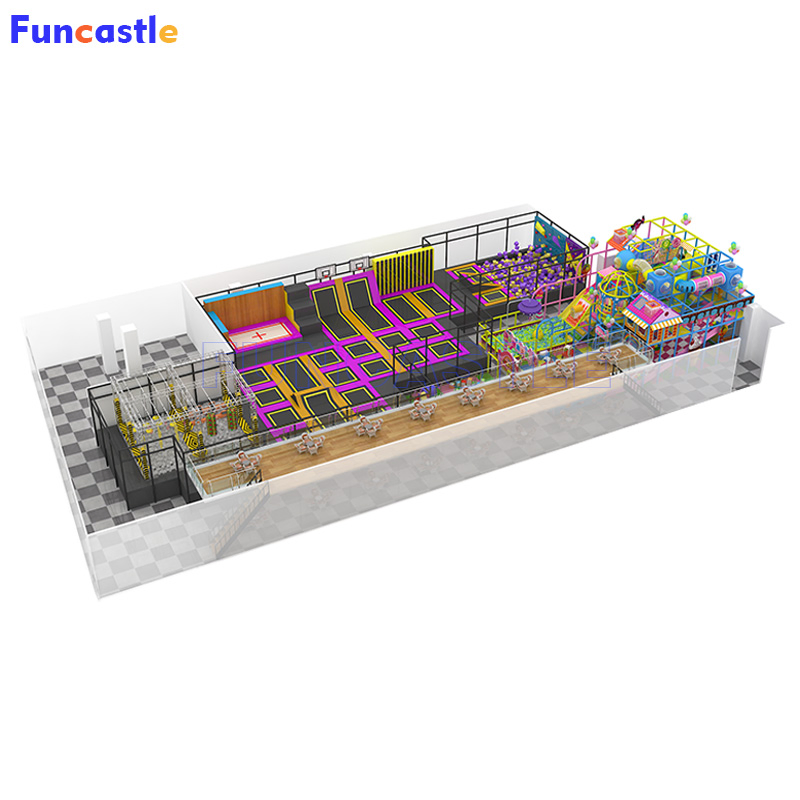High-Performance Trampoline Children Adventure Lovers Indoor Sports Teenagers Adults Jumping Game Professional Trampoline Park Equipment