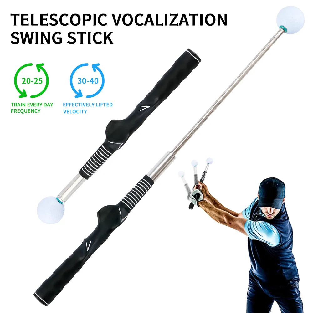 Wholesale Golf Tempo Swing Trainer Equipment Telescopic Warm up Practice Golf Training Aid