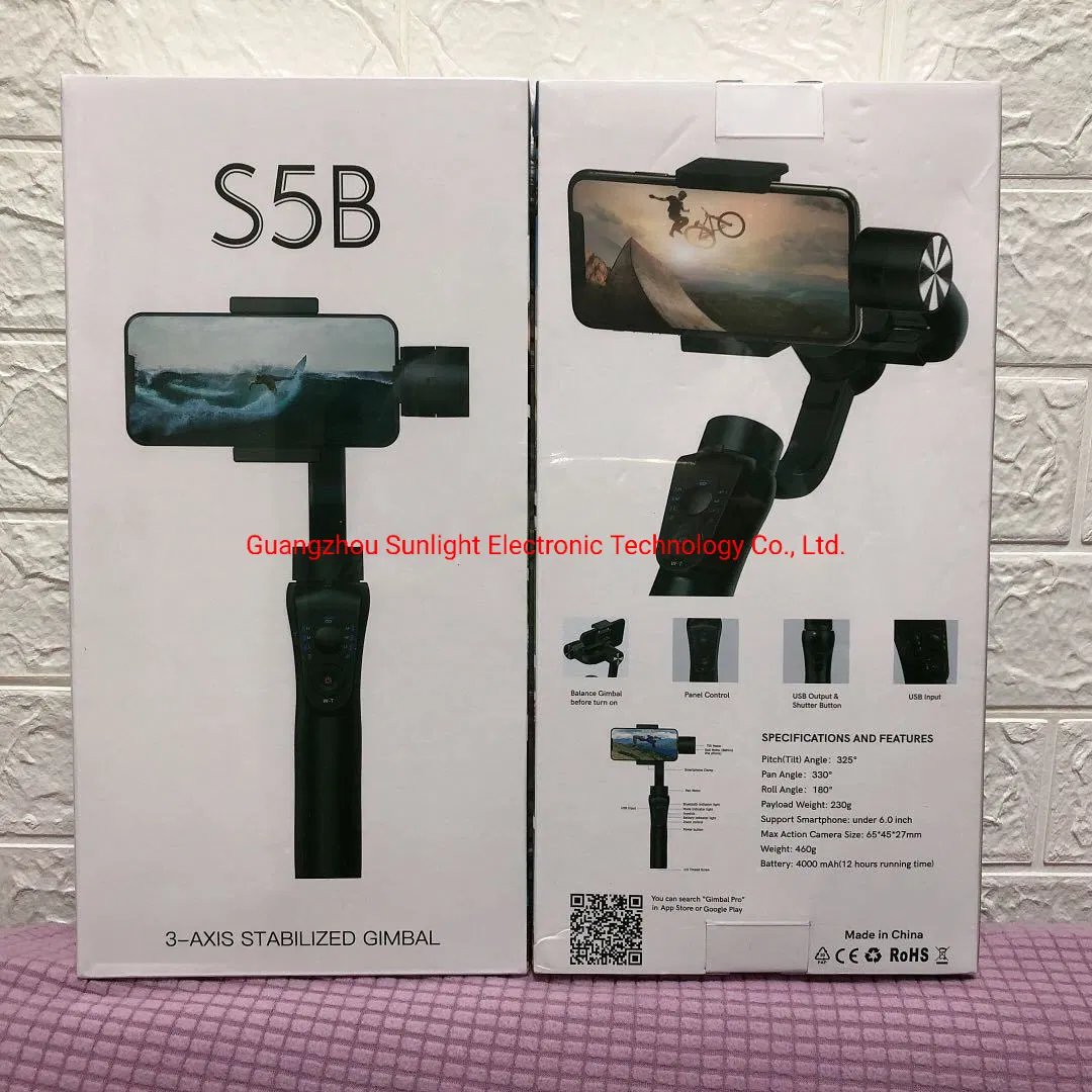 New Model S5b   3-Axis Face Tracking   Stabilized Gimbal   Selfie Stick   Steady Shot Device 