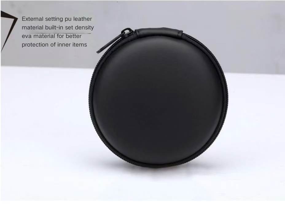 EVA Round Storage Box Invisible Milk Sticker Zipper Box