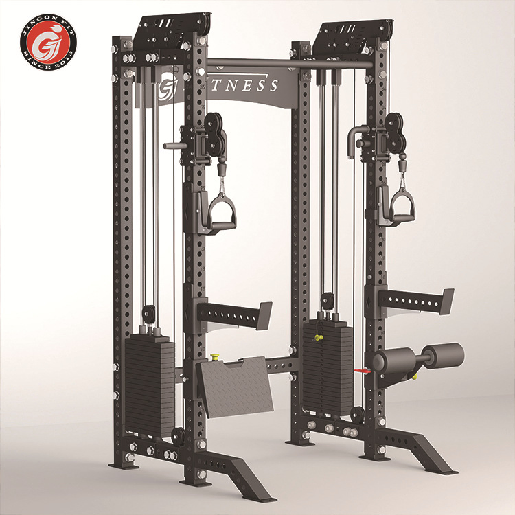 All-in-One Home/Gym Equipment Rack Smith Machine/Squat Rack/Bench Press/Cable Crossover and Flyes Multi Station for Gym Use