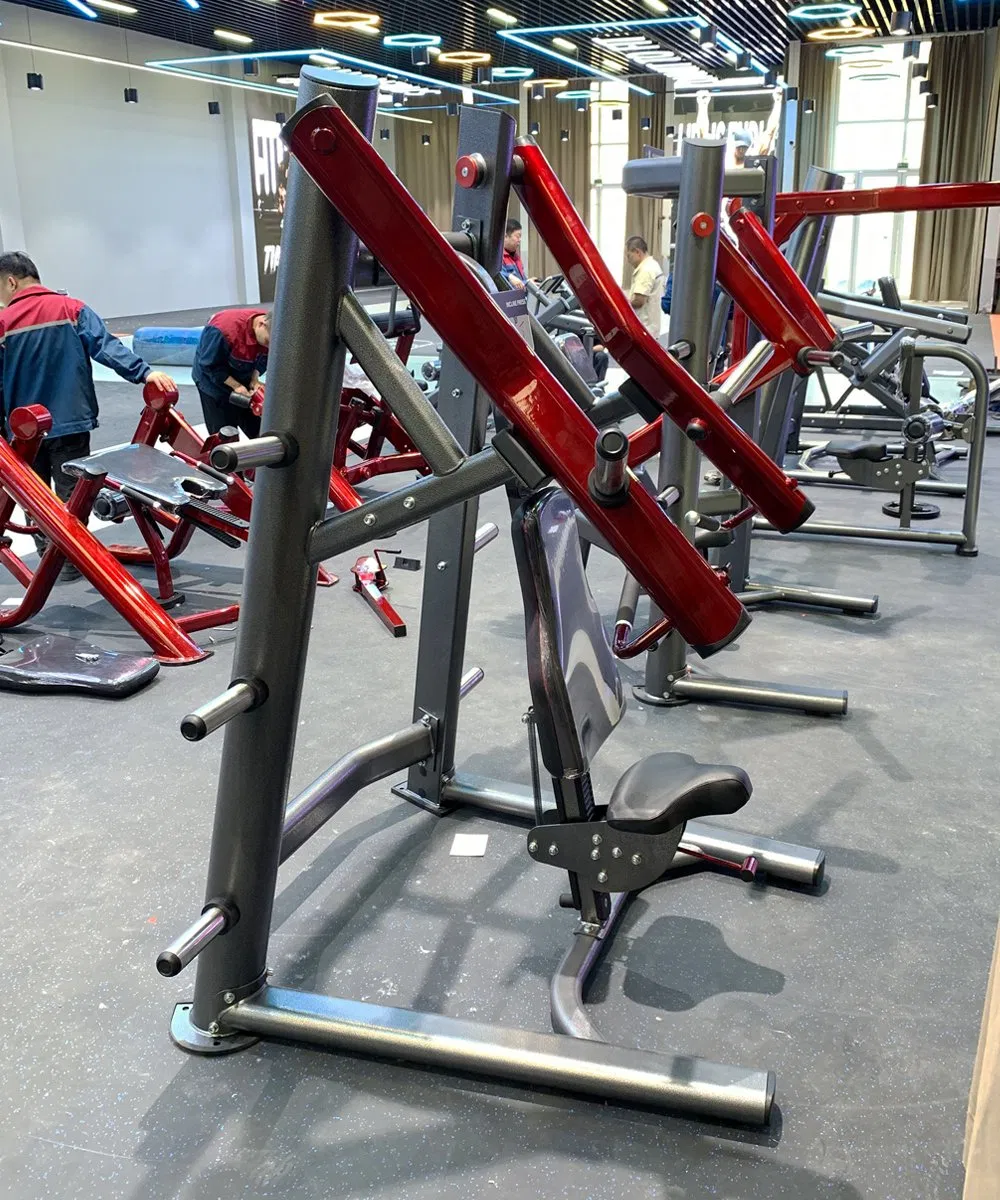 Professional Commercial Bodybuilding Strength Training Weight Plate Seated Chest Exercise Plate Loaded ISO-Lateral Incline Chest Press Fitness Gym Equipment