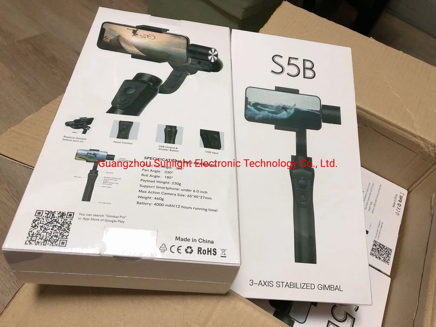 New Model S5b   3-Axis Face Tracking   Stabilized Gimbal   Selfie Stick   Steady Shot Device 