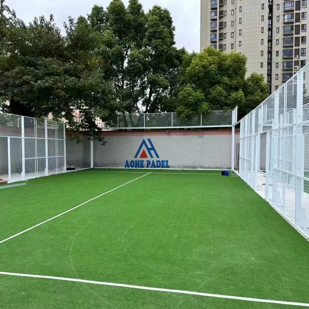New Design Panoramic Paddle Court Safety Outdoor Sport Single Double Padel Tennis Platform Court