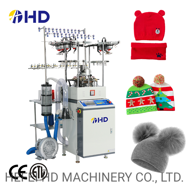 Circular Kitting Type Automatic Jacquard Winter Sports Cap Making Machine