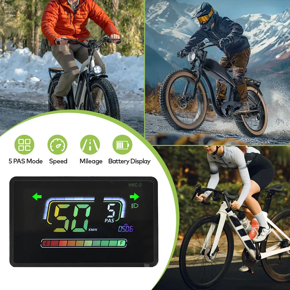 24/36/48 Electric Bike Computer Mountain E-Bike Wired Bicycle Odometer Speedometer Waterproof Stopwatch Cycling Accessories
