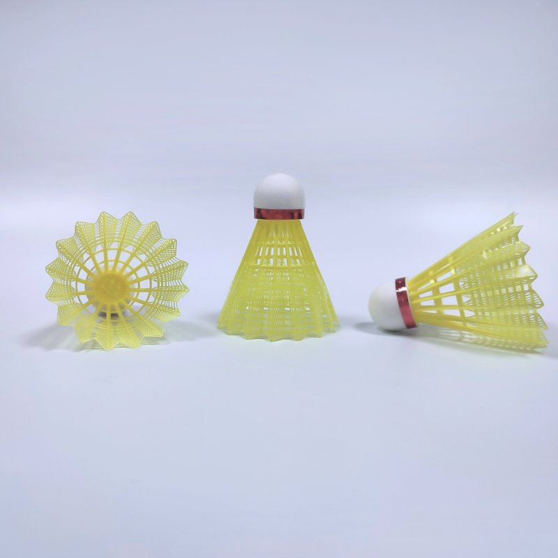 12pieces White Badminton Plastic Shuttlecocks Indoor Outdoor Gym Sports Accessories