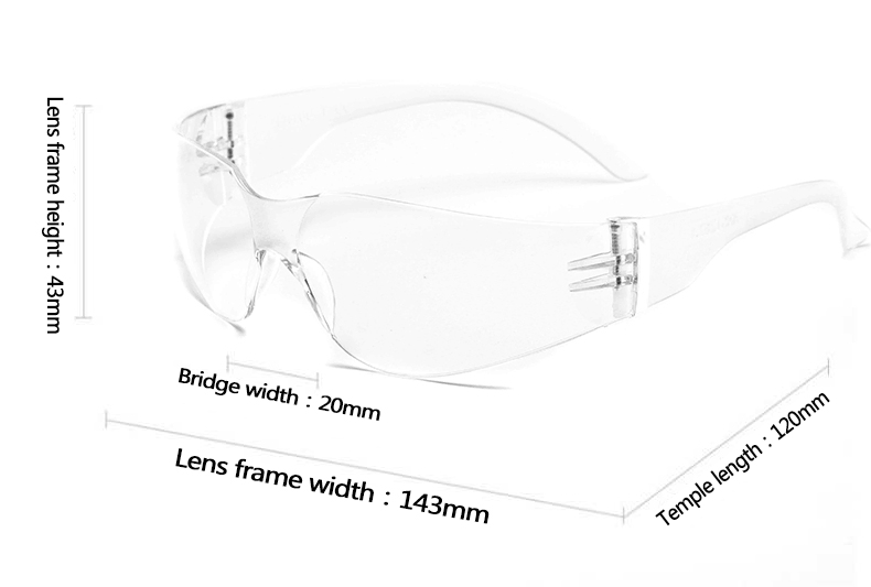 CE En166 &amp; ANSI Z87.1+ PC Material Personal Anti-Scratch Clear Industrial Eyewear Eye Protection Protective Sport Safety Goggles Glasses