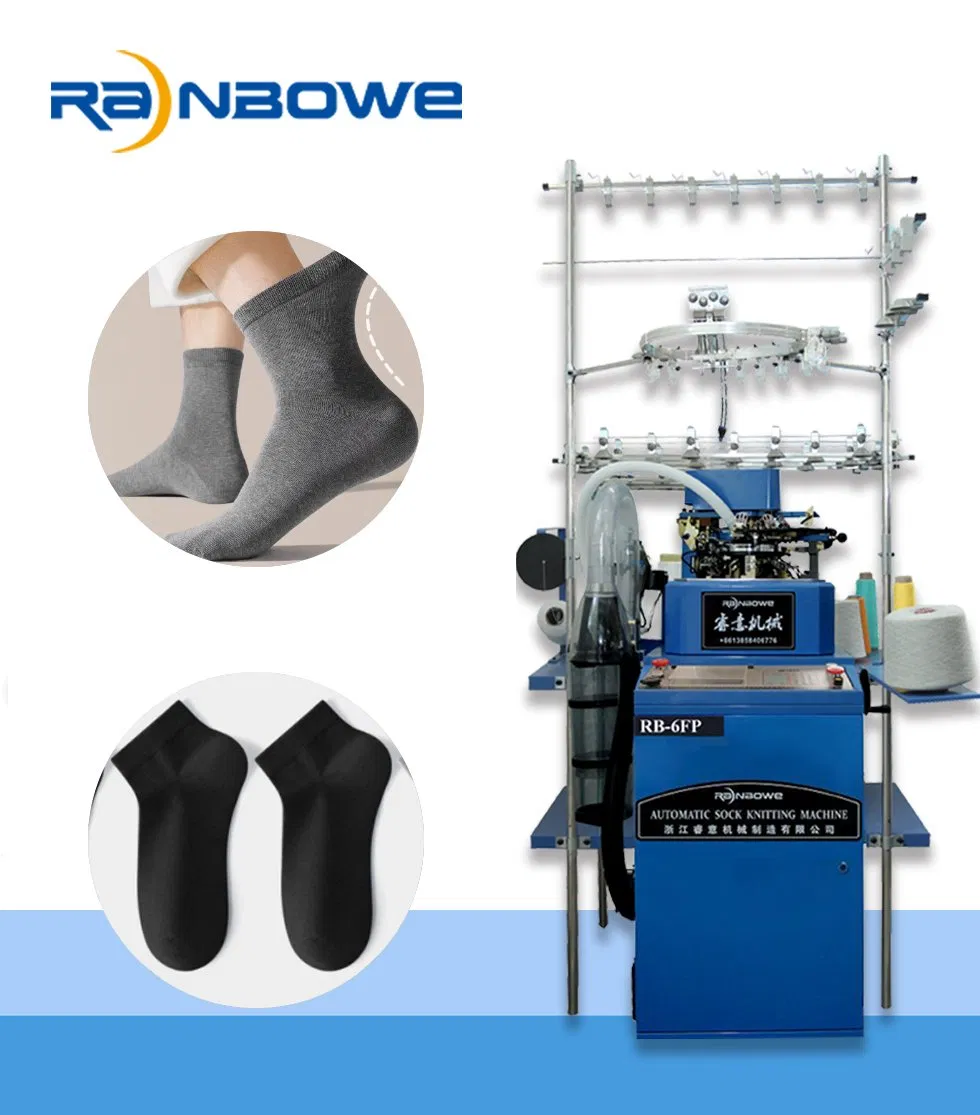 Rb-6FTP Men's Sports Medium Socks for Autumn and Winter Automatic Computer Control Knitting Machine