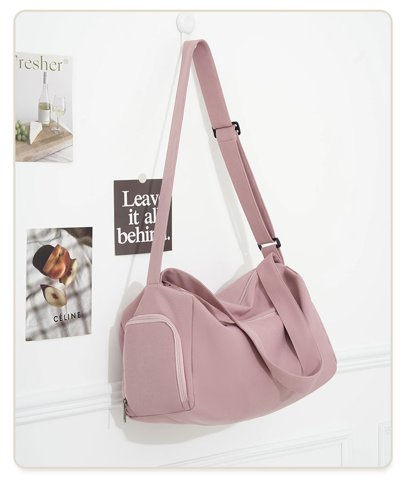 Sports Yoga Fitness Weekender Bag Fashionable Large Capacity Zipper Closure Organizer Short-Distance Travel Overnight Storage