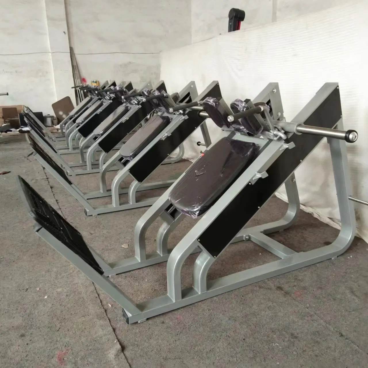 Commercial Home Gym Fitness Equipment 45 Degree Plate Loaded Hack Slide Hack Squat