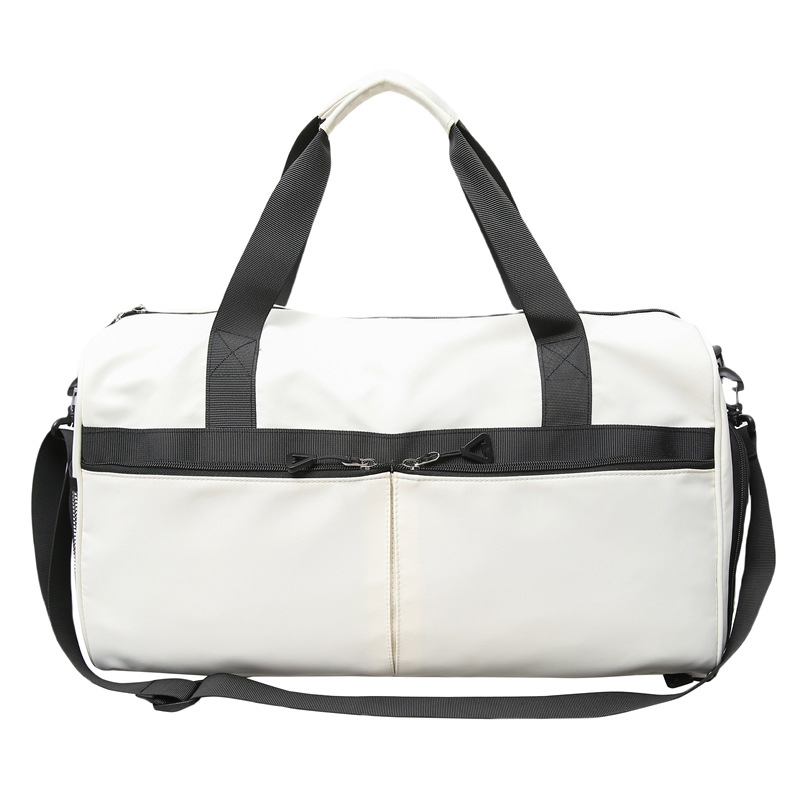 Large Capacity Zippered Gym Bag Portable Dry and Wet Separation Fitness Sports Luggage Storage for Weekends Travel