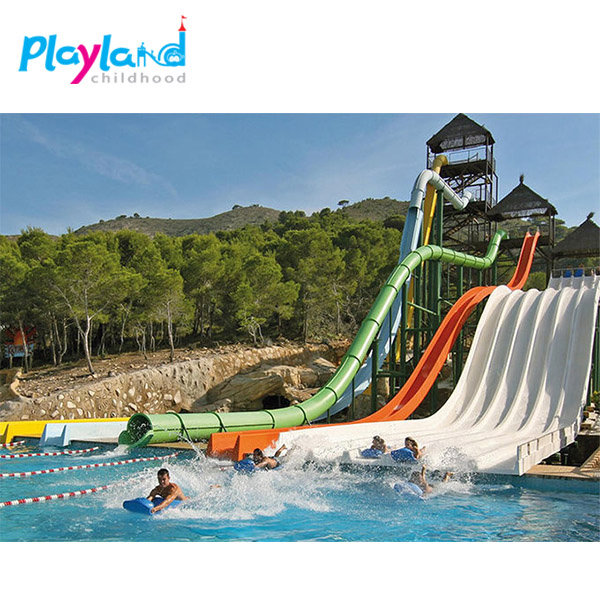 Fiberglass Water Aqua Park Slide Sports Equipment
