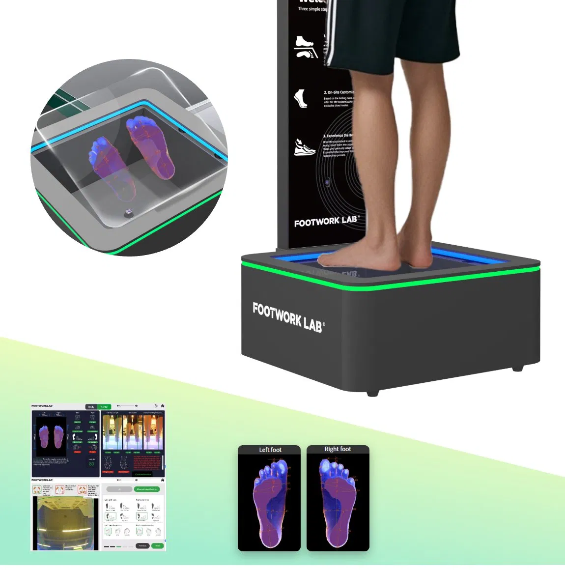 Foot Scanner Gait Analysis Sport Recovery Sports Foot Insole Machine