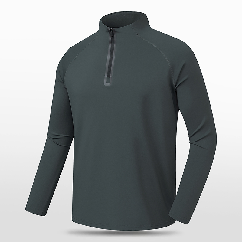 Fully Functional Man Long Sleeves Washable Sport Pullover for Aerobics