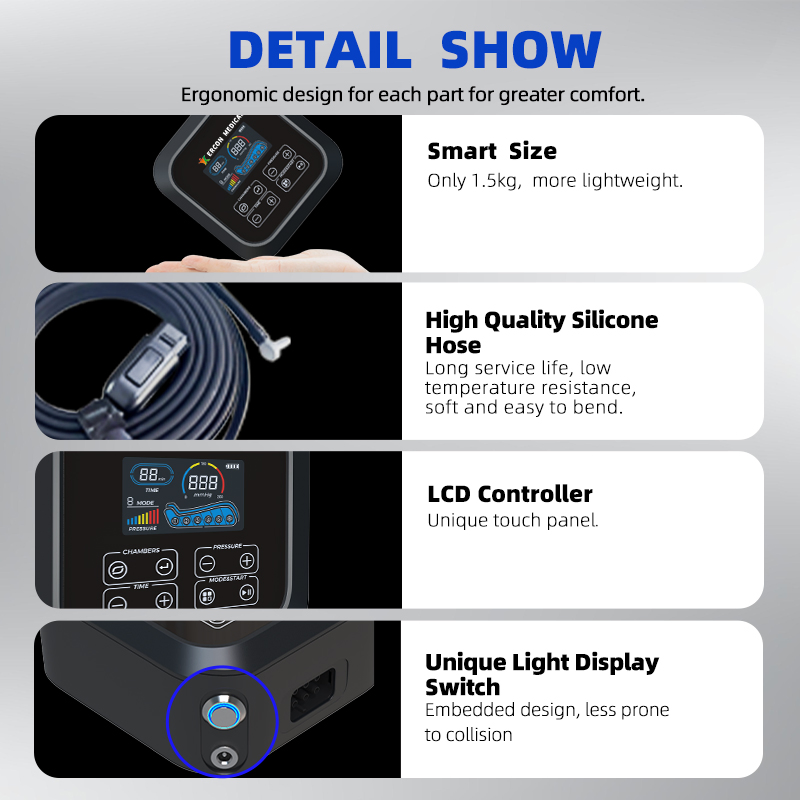 Air Pressure Sequential Compression Pump Legs Foot Massager Machines Sports Recovery Boots